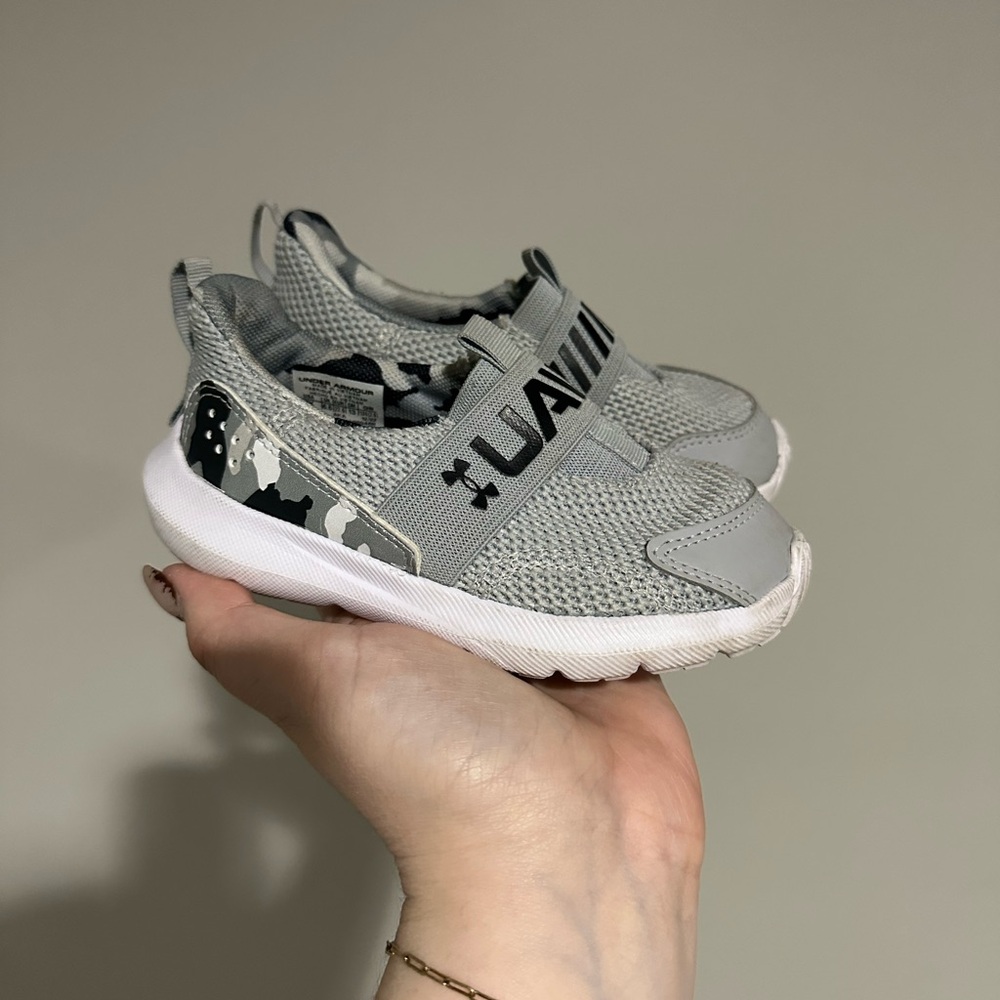 Under Armour Gray Kids Sneakers